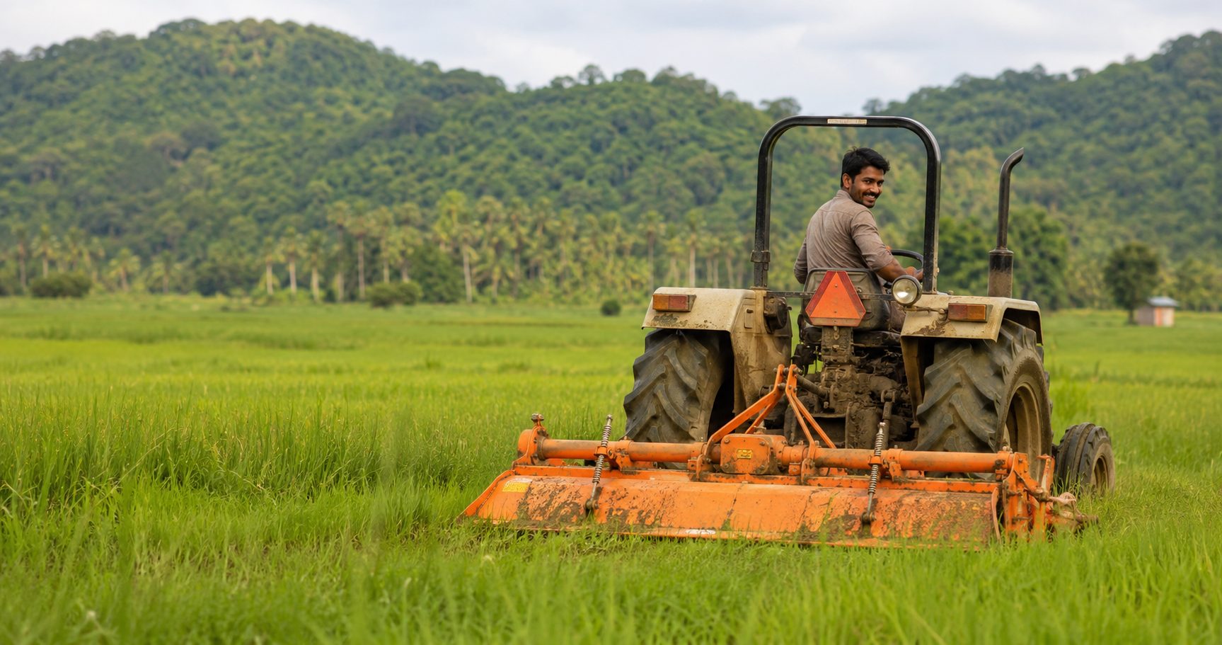 GreenKing Tractor in Field